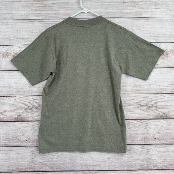 Green Brand Recycled SanSegal Yellowstone T-Shirt Adult Small Heathered Green - Picture 2 of 7